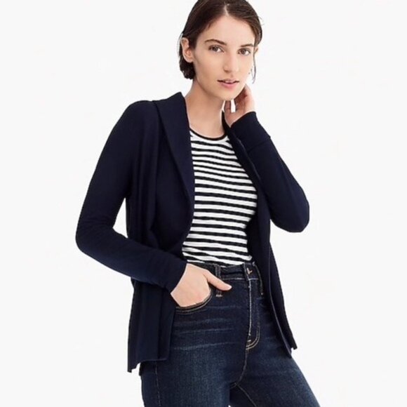 J.Crew 365 stretch shawl cardigan Navy Size XS - Picture 1 of 10
